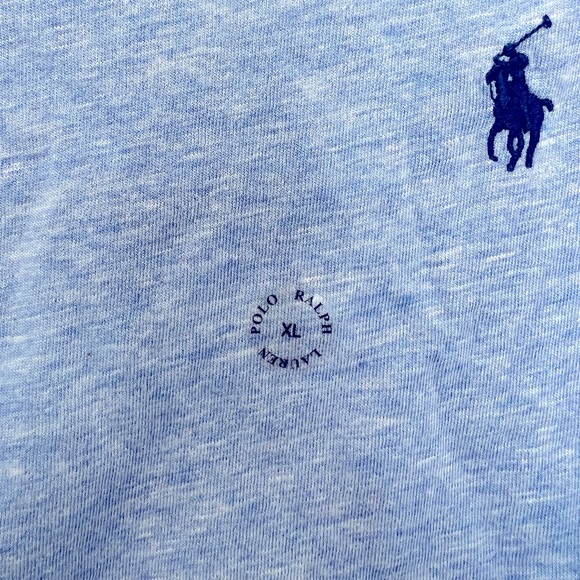 POLO RALPH LAUREN BLUE T-SHIRT, EXTRA LARGE (XL) - Picture 8 of 13